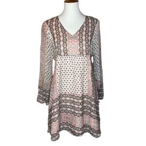 Rebecca Minkoff Pink Boho Shirt Dress (XS)
